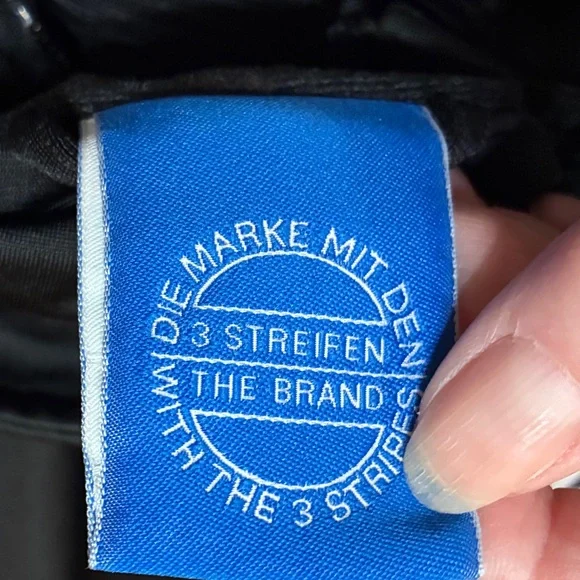 Men’s Adidas Black Jacket with White Accents Size Medium - Picture 13 of 16